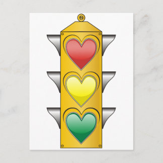 Traffic Love Light Briefkaart