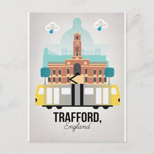 TRAFFORD, MANCHESTER BRIEFKAART (Voorkant)