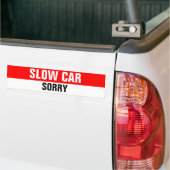trage autoloze bumpersticker (Op Truck)
