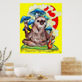 Trage bewegingen en goede virussen poster (Keuken)