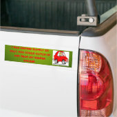 trage bumpersticker voor de bestuurder (Op Truck)