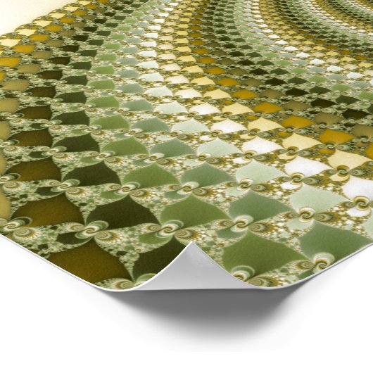 Trage centrifuge - Fractale kunst Poster (Hoek)