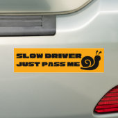 Trage chauffeur, geef me de auto Sticker (Op auto)