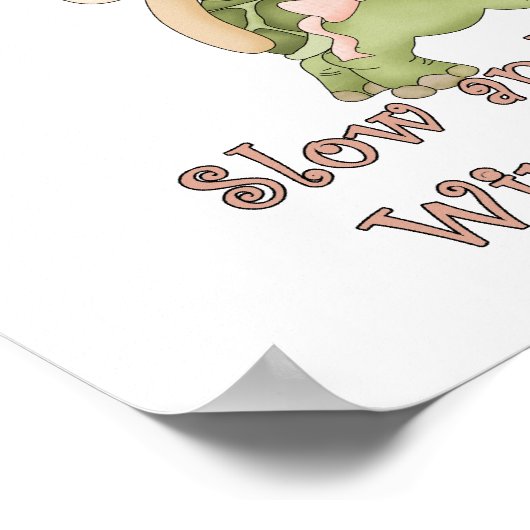 Trage en steady Wins Race Poster (Hoek)