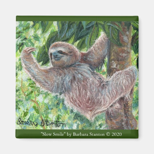 "Trage glimlach" Magneet (Voorkant)