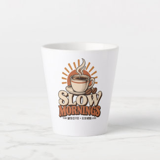 Trage Ochtenden Goede Koffie Vintage Koffieliefheb Latte Mok