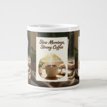Trage ochtenden Sterke koffie Knus koffiemok
