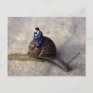 Trage reis briefkaart