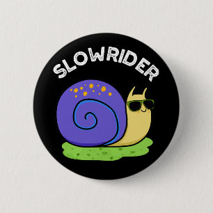 Trage Rider Funny Low Rider Slak Pun Dark BG Ronde Button 5,7 Cm