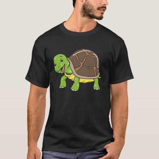 Trage schildpad t-shirt (Voorkant)
