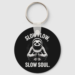 Trage Stroom Trage Ziel Luiaard Yoga Meditatie _1 Sleutelhanger