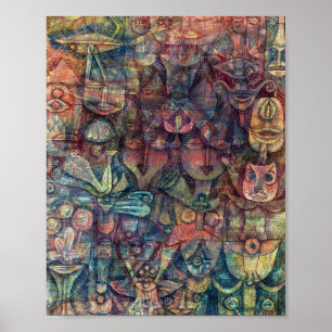 Trage tuin : Paul Klee 1923 Poster