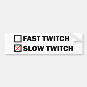 Trage Twitch Bumpersticker