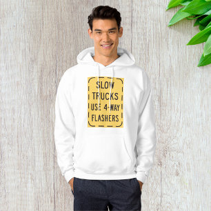 Trage wegmarkering hoodie