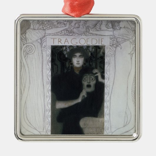 Tragedie, 1897 metalen ornament (Voorkant)