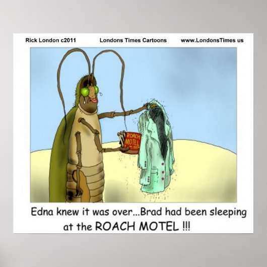 Tragedie bij Roach Motel Funny Posters (Voorkant)