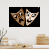 Tragedie en comedy poster (Keuken)