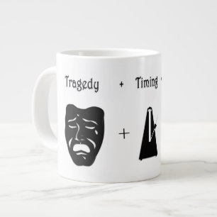 Tragedie + Timing Gelijk Komedie Theater Blanco Bi Extra Grote Beker