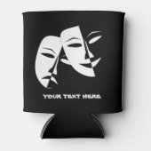 Tragedie van de comedy van het theater Black White Blikjeskoeler (Voorkant)