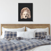 Tragisch masker canvas afdruk (Insitu (Slaapkamer))