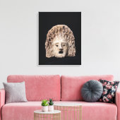 Tragisch masker canvas afdruk (Insitu (Woonkamer))