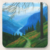 Trail à travers le dessous de verre des montagnes (Devant)