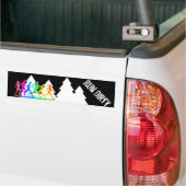 Trail aan het lopen - stel Vuile Bumpersticker in  (Op Truck)