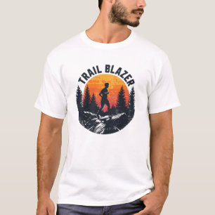Trail Blazer Bergloper Silhouet T-shirt