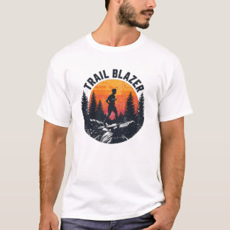 Trail Blazer Bergloper Silhouet T-shirt