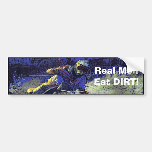 Trail Blazer Motorcross Rider Bumpersticker (Voorkant)