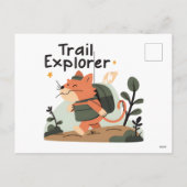 Trail Explorer Cat – Briefkaart (Achterkant)