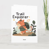 Trail Explorer Cat - Carte de voeux (Dos)
