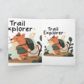 Trail Explorer Cat - Carte de voeux (Intérieur)