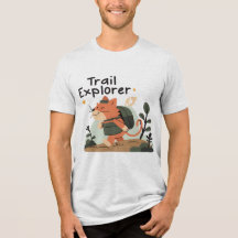 Trail Explorer Cat – Unisex Adventure T-shirt