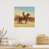 "Trail Herd" Westerne kunst van Maynard Dixon Poster (Keuken)