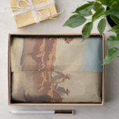 "Trail Herd" Westerne kunst van Maynard Dixon Tissuepapier (Geschenk)