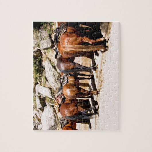 Trail Horses Puzzle Legpuzzel (Verticaal)