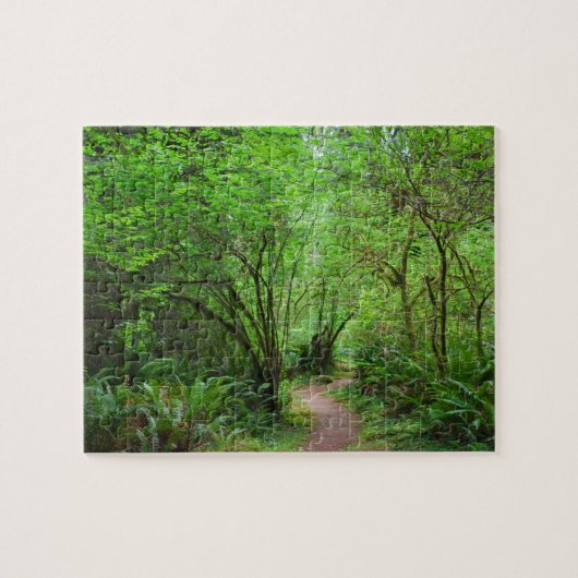 Trail in het mammoetbos legpuzzel (Horizontaal)