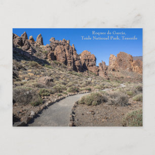 Trail in Teide National Park, Tenerife, Briefkaart