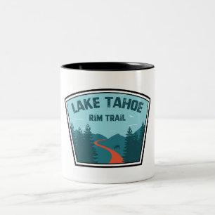 Trail meer Tahoe Rim Tweekleurige Koffiemok