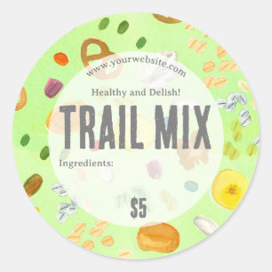 Trail Mix Healthy Snack Étiquette