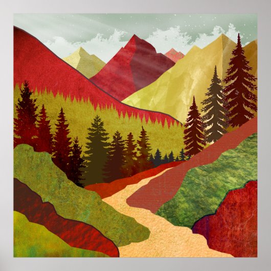 Trail naar de hemel poster (Voorkant)