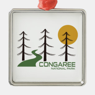 Trail Nationaal Park Congaree Metalen Ornament