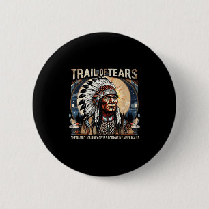 Trail of Tears Memorial voor de Amerikaanse indian Ronde Button 5,7 Cm