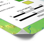 Trail of Tears Native American Relocation Map Poster (Hoek)