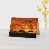 "Trail of the Setting Sun" - Carte de voeux (Fleur jaune)