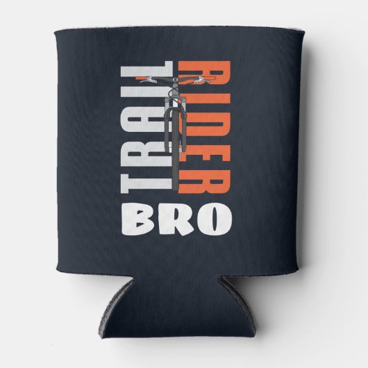 Trail Rider Biker Bro Custom Family Cyclist Blikjeskoeler (Voorkant)