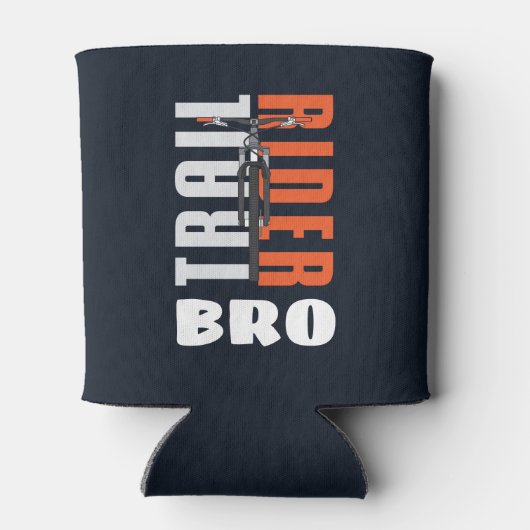 Trail Rider Biker Bro Custom Family Cyclist Blikjeskoeler (Achterkant)