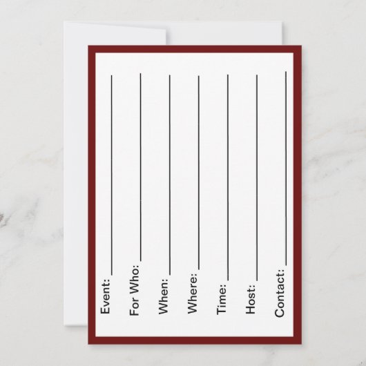 Trail Riding 6 Invitation (Dos)