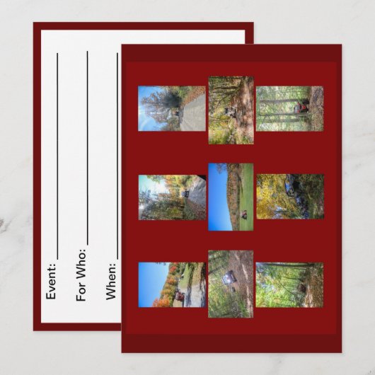 Trail Riding 6 Invitation (Devant / Derrière)